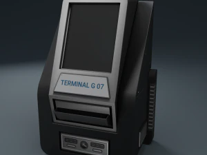 bilim kurgu terminali 3D Model