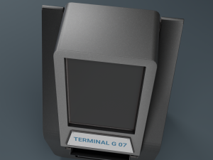 sci-fi terminal Modelo 3D