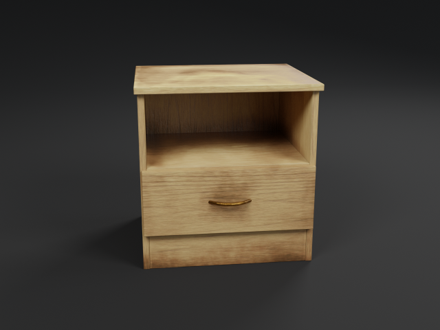 nightstand Modelo 3D .c4d .max .obj .3ds .fbx .stl .blend 