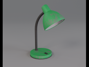 rusty table lamp 3D Model