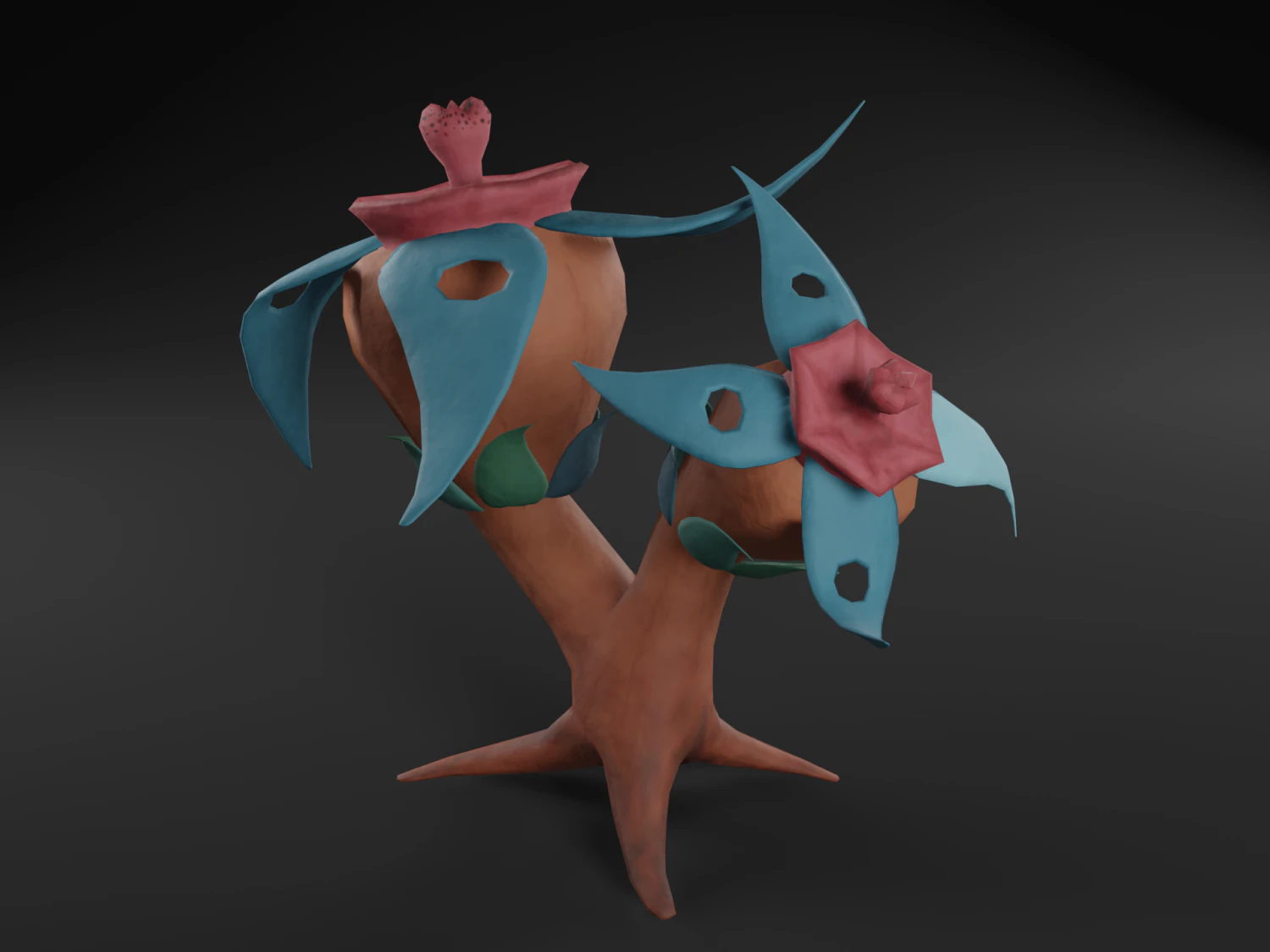 fantasy plant 3D Model .c4d .max .obj .3ds .fbx .stl .blend
