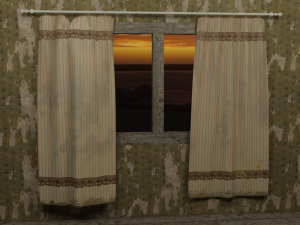 old curtains 3D 모델