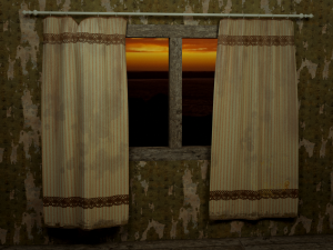 old curtains 3D 모델