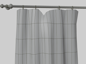 old curtains 3D 모델