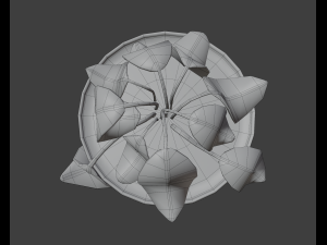 dry flowerpot Model 3D