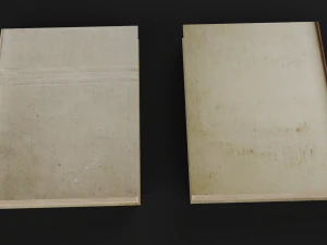 old books set 3D Model