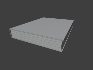 old books set Model 3D