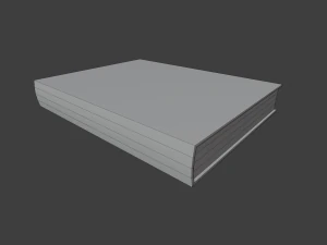 old books set 3D Model