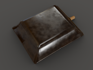 ashtray with cigarettes 3D Model