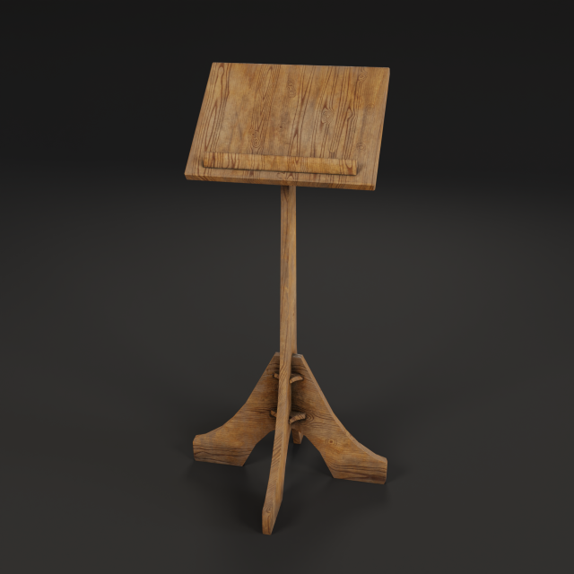 bookrest Modèle 3D .c4d .max .obj .3ds .fbx .stl .blend 