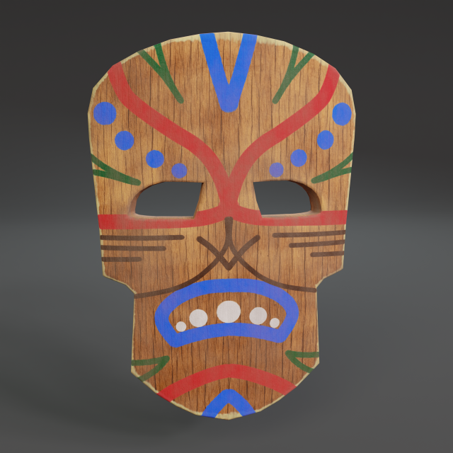 shaman mask Modelo 3D .c4d .max .obj .3ds .fbx .stl .blend 