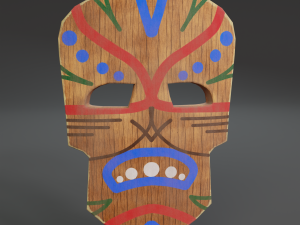 shaman mask Model 3D