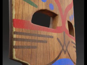 maska ​​szamana Model 3D