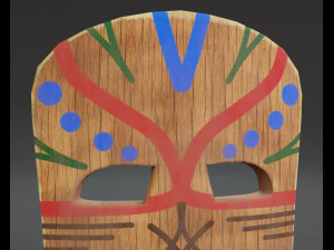 maska ​​szamana Model 3D