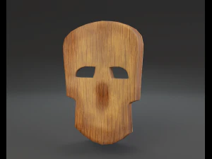 maska ​​szamana Model 3D