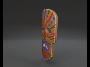 maska ​​szamana Model 3D