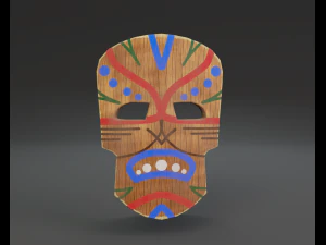 maska ​​szamana Model 3D