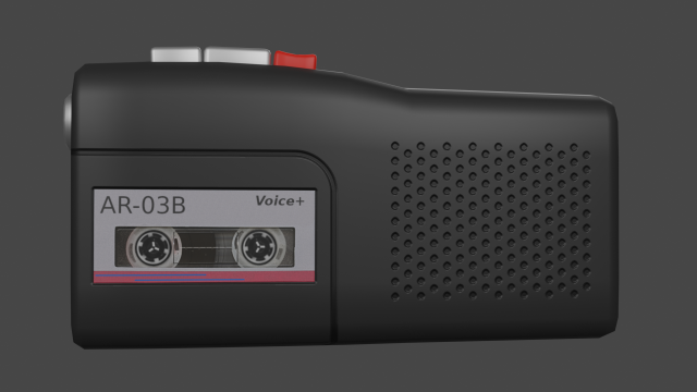 audio recorder Modelo 3D .c4d .max .obj .3ds .fbx .stl .blend 