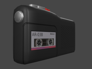 audio recorder Modelo 3D