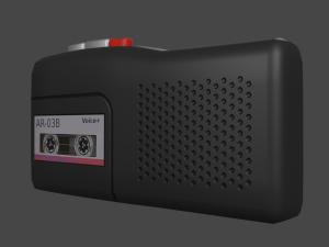 audio recorder Modelo 3D
