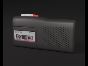 audio recorder Modelo 3D