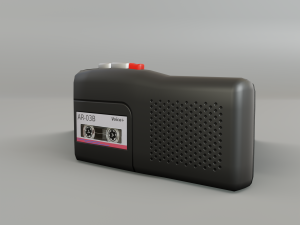 audio recorder Modelo 3D