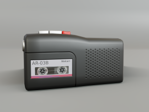 audio recorder Modelo 3D