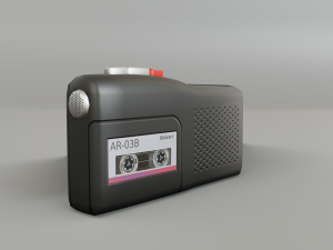 audio recorder Modelo 3D