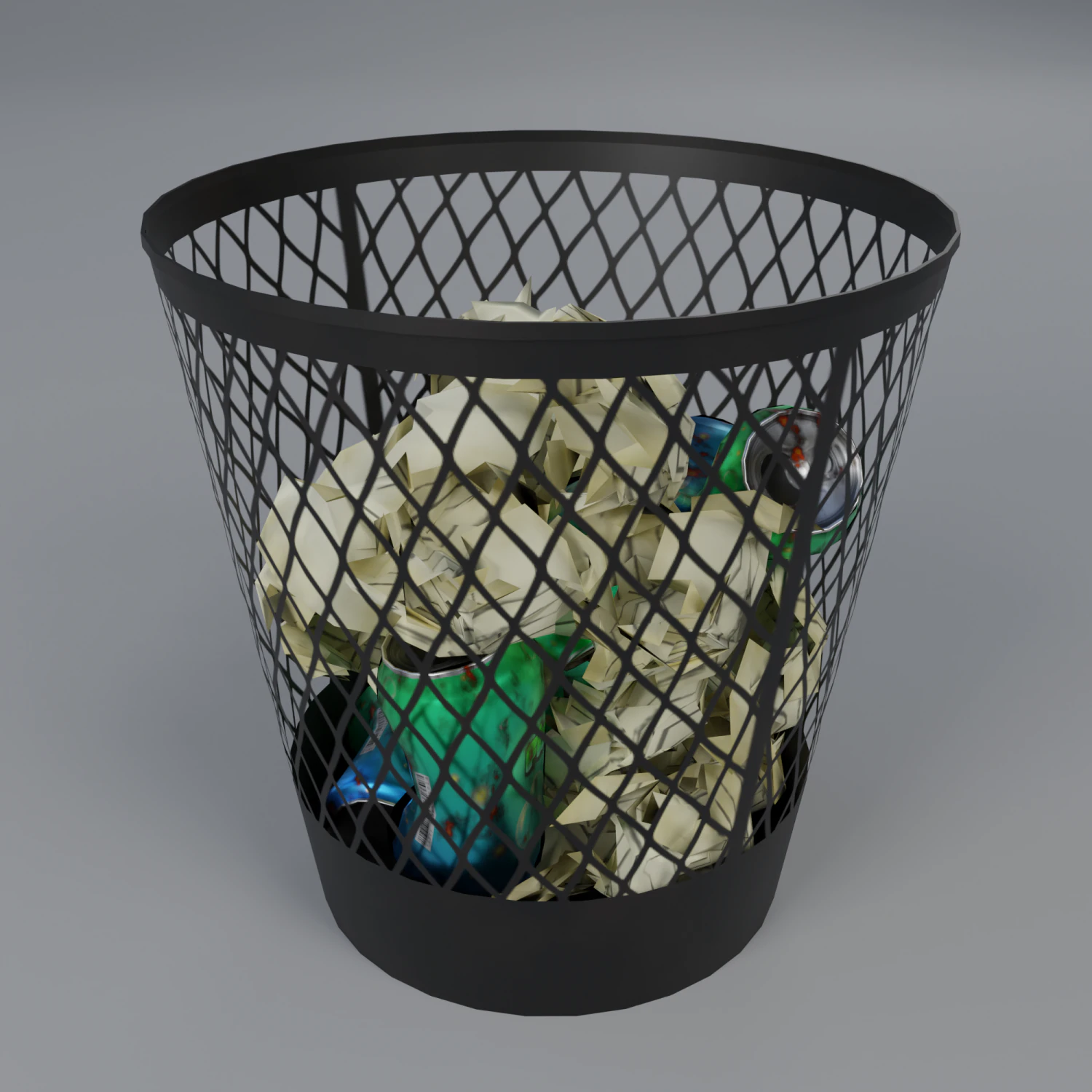 trash bin 3D Model .c4d .max .obj .3ds .fbx .stl .blend 