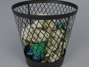 trash bin 3D 모델