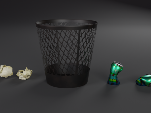 trash bin 3D-Modell