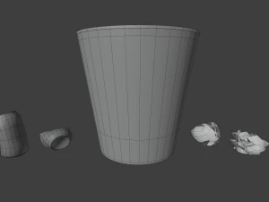 trash bin 3D Model