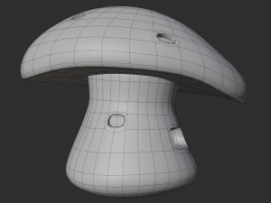 mushroom house scene 3Dモデル