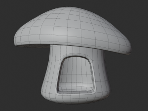 mushroom house scene 3Dモデル