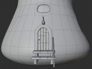 mushroom house scene 3Dモデル