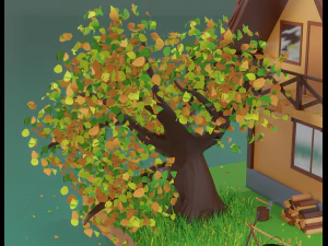 forest house scene 3D Model