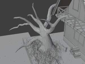 forest house scene 3D Model