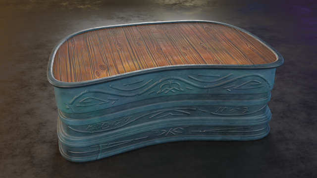 alchemy table Modello 3D .c4d .max .obj .3ds .fbx .stl .blend
