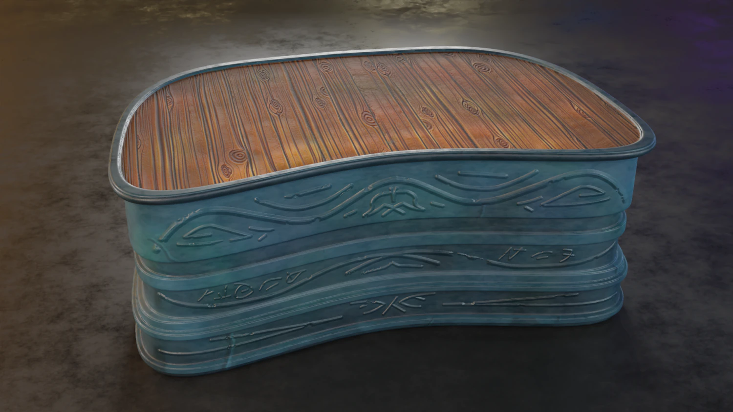 alchemy table 3D Model .c4d .max .obj .3ds .fbx .stl .blend