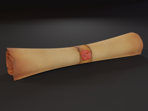 scroll 3D Model
