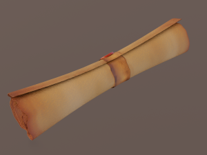 scroll Modello 3D