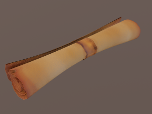 scroll Modello 3D