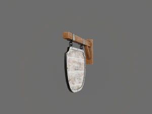 medival sign set 3D Model
