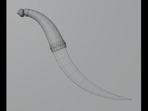 arabian dagger 3D मॉडल