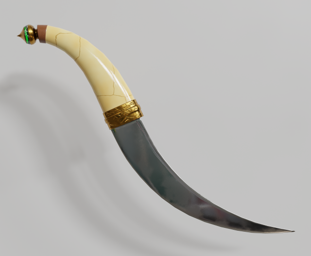 arabian dagger lp Modelo 3D .c4d .max .obj .3ds .fbx .stl .blend 