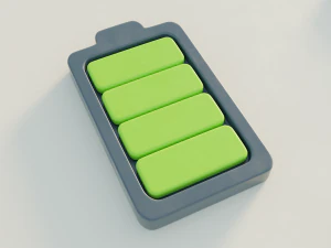 battery icons 3D Model