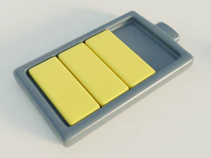 battery icons 3D Model