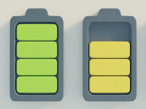 battery icons 3D Model