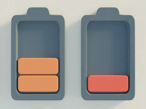 battery icons 3D Model