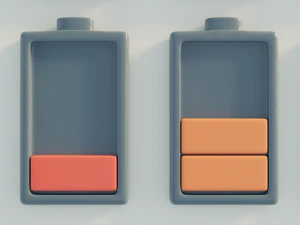 battery icons 3D Model